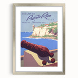 Vintage Travel Poster - Puerto Rico Coastal Art