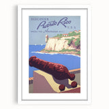 Vintage Travel Poster - Puerto Rico Coastal Art