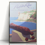 Vintage Travel Poster - Puerto Rico Coastal Art