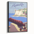 Vintage Travel Poster - Puerto Rico Coastal Art