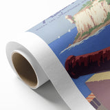 Vintage Travel Poster - Puerto Rico Coastal Art