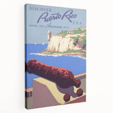 Vintage Travel Poster - Puerto Rico Coastal Art