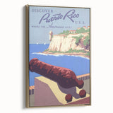 Vintage Travel Poster - Puerto Rico Coastal Art