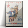 Vintage Patriotic Poster - Uncle Sam American War Art