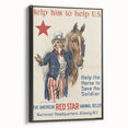 Vintage Patriotic Poster - Uncle Sam American War Art