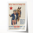 Vintage Patriotic Poster - Uncle Sam American War Art