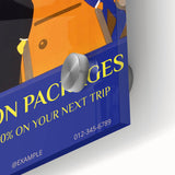 Vintage Travel Poster - Art Deco Vacation Packages Print