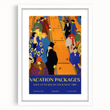 Vintage Travel Poster - Art Deco Vacation Packages Print