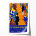 Vintage Travel Poster - Art Deco Vacation Packages Print