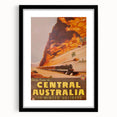 Vintage Central Australia Train Travel Poster Print