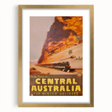 Vintage Central Australia Train Travel Poster Print