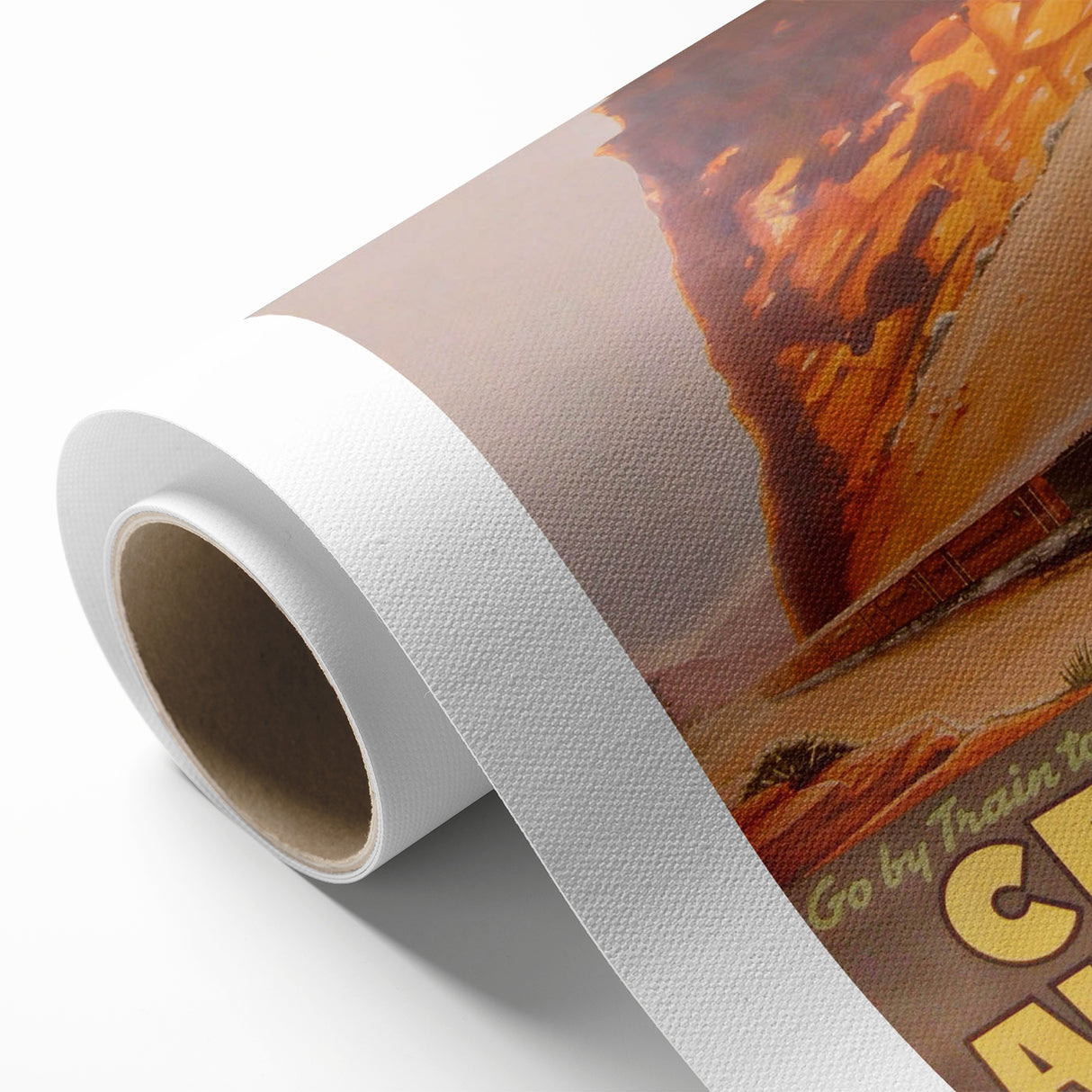 Vintage Central Australia Train Travel Poster Print