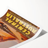 Vintage Central Australia Train Travel Poster Print