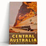 Vintage Central Australia Train Travel Poster Print