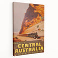 Vintage Central Australia Train Travel Poster Print
