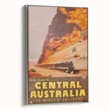 Vintage Central Australia Train Travel Poster Print