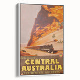 Vintage Central Australia Train Travel Poster Print