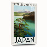Vintage Travel Poster - Peerless Mt. Fuji, Japan - Retro Travel Art