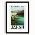 Vintage Travel Poster - Peerless Mt. Fuji, Japan - Retro Travel Art