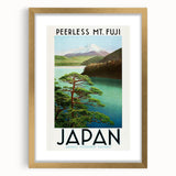 Vintage Travel Poster - Peerless Mt. Fuji, Japan - Retro Travel Art