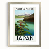 Vintage Travel Poster - Peerless Mt. Fuji, Japan - Retro Travel Art
