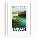 Vintage Travel Poster - Peerless Mt. Fuji, Japan - Retro Travel Art