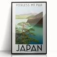 Vintage Travel Poster - Peerless Mt. Fuji, Japan - Retro Travel Art