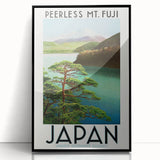 Vintage Travel Poster - Peerless Mt. Fuji, Japan - Retro Travel Art