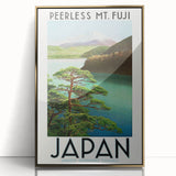 Vintage Travel Poster - Peerless Mt. Fuji, Japan - Retro Travel Art