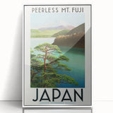 Vintage Travel Poster - Peerless Mt. Fuji, Japan - Retro Travel Art