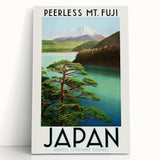 Vintage Travel Poster - Peerless Mt. Fuji, Japan - Retro Travel Art