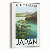 Vintage Travel Poster - Peerless Mt. Fuji, Japan - Retro Travel Art