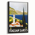 Vintage Travel Poster - Italian Lakes - Retro Travel Art Print