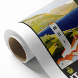 Vintage Travel Poster - Italian Lakes - Retro Travel Art Print