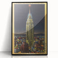 Vintage Travel Poster - Empire State Building at Night, NYC