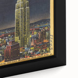 Vintage Travel Poster - Empire State Building at Night, NYC
