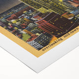 Vintage Travel Poster - Empire State Building at Night, NYC