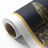 Vintage Travel Poster - Empire State Building at Night, NYC