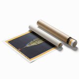 Vintage Travel Poster - Empire State Building at Night, NYC