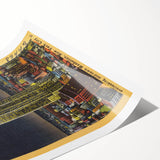 Vintage Travel Poster - Empire State Building at Night, NYC