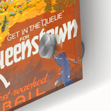 Vintage Travel Poster - Queenstown, New Zealand - Retro Travel Art