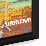 Vintage Travel Poster - Queenstown, New Zealand - Retro Travel Art