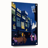 Vintage Travel Poster - Taj Mahal India - Retro Travel Art