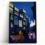 Vintage Travel Poster - Taj Mahal India - Retro Travel Art