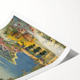 Vintage Travel Poster - Sanremo Italy - Coastal View Art