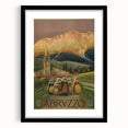 Vintage Travel Poster - Abruzzo Italy | Retro Tourism Wall Art