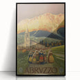 Vintage Travel Poster - Abruzzo Italy | Retro Tourism Wall Art
