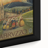 Vintage Travel Poster - Abruzzo Italy | Retro Tourism Wall Art