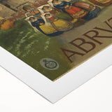 Vintage Travel Poster - Abruzzo Italy | Retro Tourism Wall Art