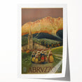 Vintage Travel Poster - Abruzzo Italy | Retro Tourism Wall Art
